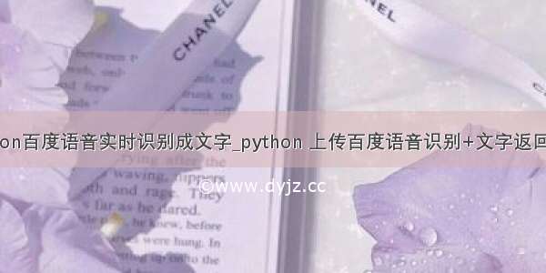 python百度语音实时识别成文字_python 上传百度语音识别+文字返回结果