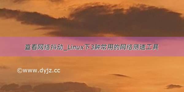 查看网络抖动_Linux下3种常用的网络测速工具