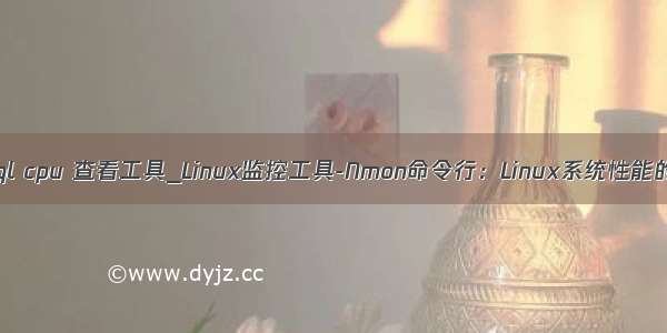 linux mysql cpu 查看工具_Linux监控工具-Nmon命令行：Linux系统性能的监测利器