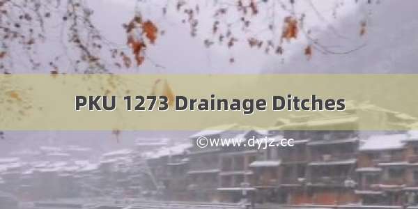PKU 1273 Drainage Ditches