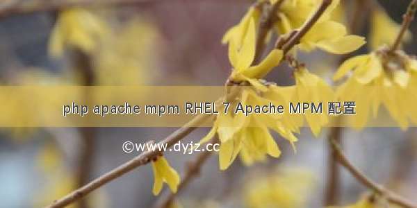 php apache mpm RHEL 7 Apache MPM 配置