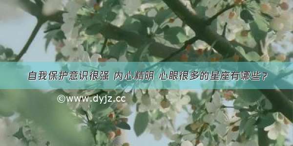 自我保护意识很强 内心精明 心眼很多的星座有哪些？