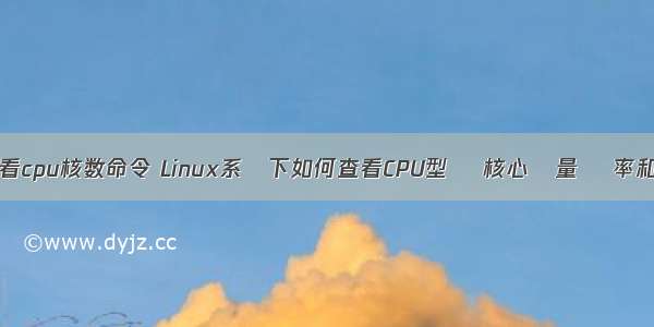 linux查看cpu核数命令 Linux系統下如何查看CPU型號 核心數量 頻率和溫度？