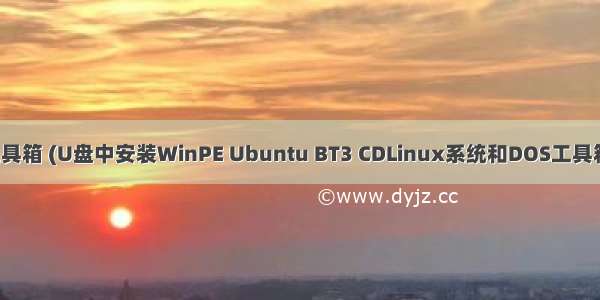 winpe下安装linux工具箱 (U盘中安装WinPE Ubuntu BT3 CDLinux系统和DOS工具箱等工具的方法.doc...