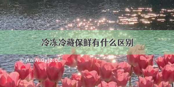 冷冻冷藏保鲜有什么区别