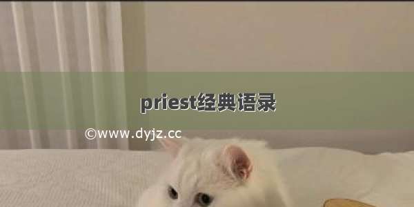 priest经典语录