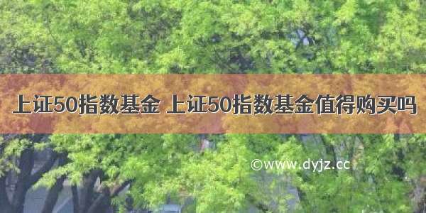 上证50指数基金 上证50指数基金值得购买吗