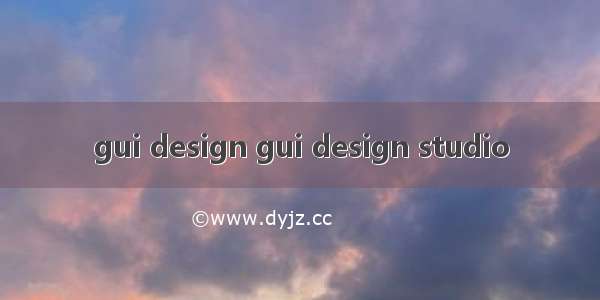gui design gui design studio
