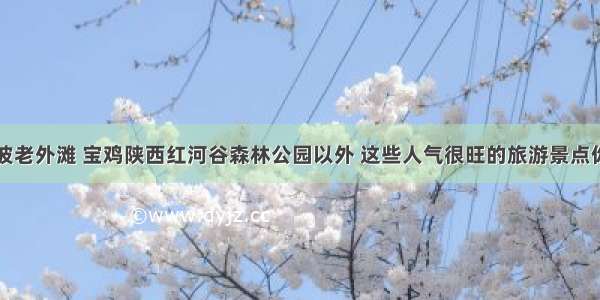 除了宁波老外滩 宝鸡陕西红河谷森林公园以外 这些人气很旺的旅游景点你听过吗