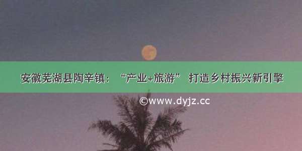 安徽芜湖县陶辛镇：“产业+旅游” 打造乡村振兴新引擎