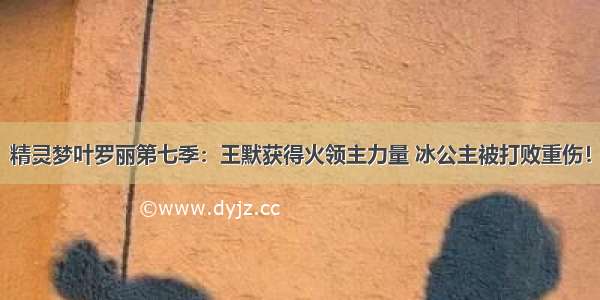 精灵梦叶罗丽第七季：王默获得火领主力量 冰公主被打败重伤！