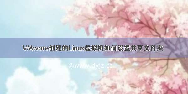 VMware创建的Linux虚拟机如何设置共享文件夹