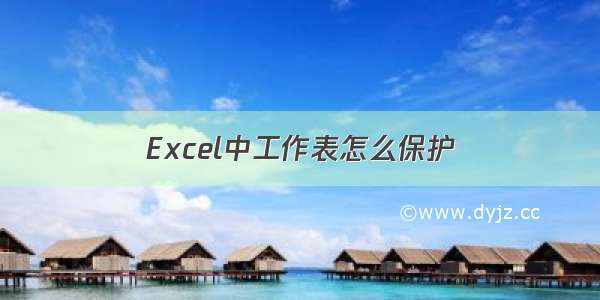 Excel中工作表怎么保护