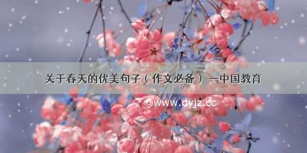 关于春天的优美句子（作文必备） —中国教育