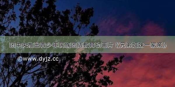 团中央推出青少年民族团结教育动画片《兄弟姐妹一家亲》