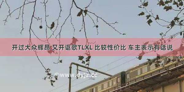 开过大众辉昂 又开讴歌TLXL 比较性价比 车主表示有话说