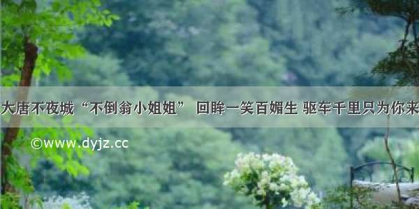 大唐不夜城“不倒翁小姐姐” 回眸一笑百媚生 驱车千里只为你来