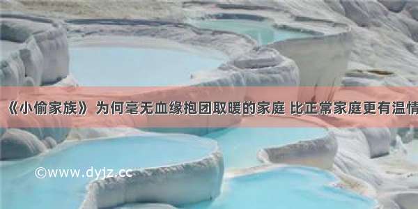 《小偷家族》 为何毫无血缘抱团取暖的家庭 比正常家庭更有温情