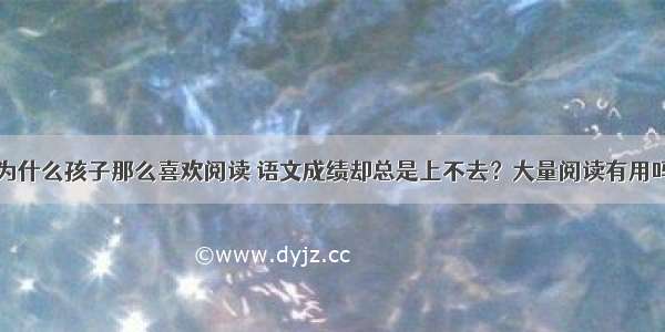 为什么孩子那么喜欢阅读 语文成绩却总是上不去？大量阅读有用吗