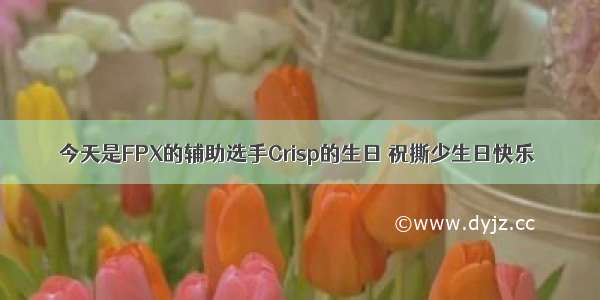 今天是FPX的辅助选手Crisp的生日 祝撕少生日快乐