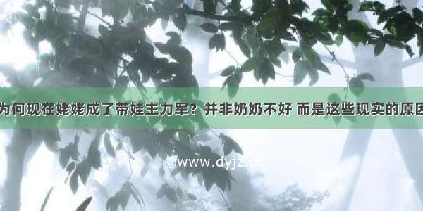 为何现在姥姥成了带娃主力军？并非奶奶不好 而是这些现实的原因