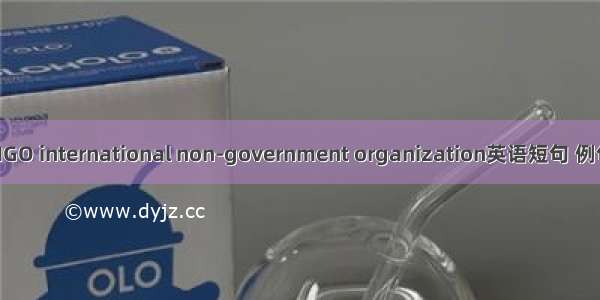 国际NGO international non-government organization英语短句 例句大全