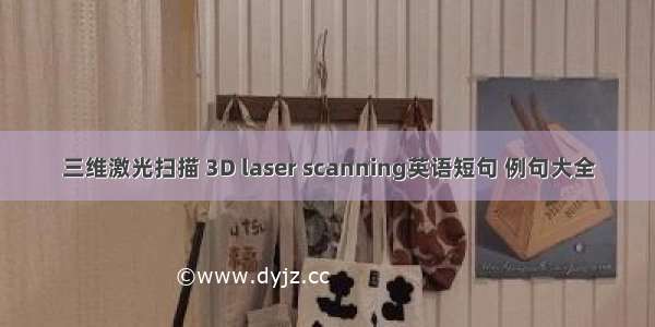 三维激光扫描 3D laser scanning英语短句 例句大全