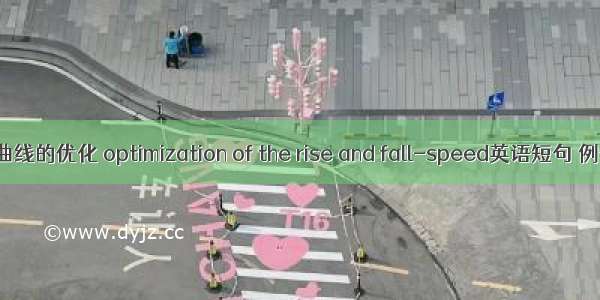 升降速曲线的优化 optimization of the rise and fall-speed英语短句 例句大全