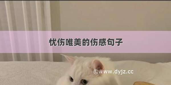 忧伤唯美的伤感句子