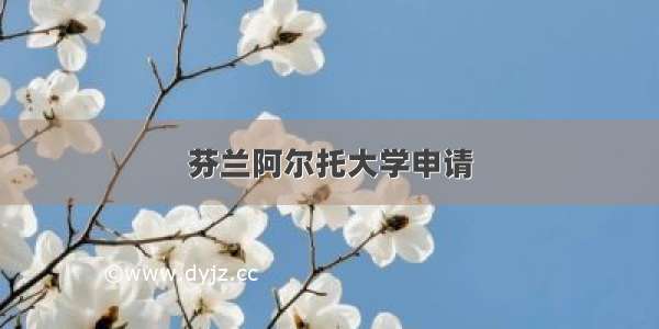 芬兰阿尔托大学申请