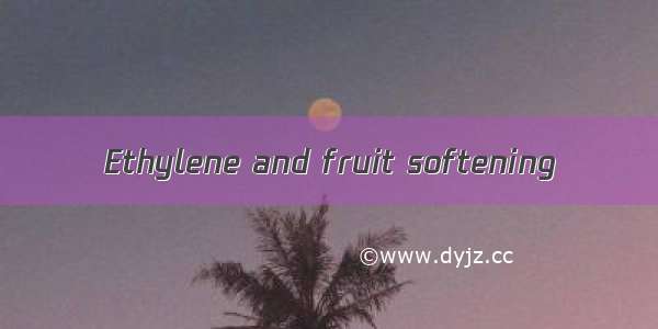 Ethylene and fruit softening