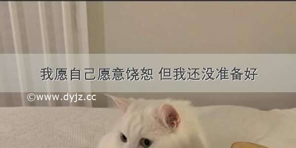 我愿自己愿意饶恕 但我还没准备好