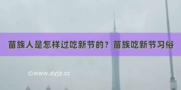 苗族人是怎样过吃新节的？苗族吃新节习俗