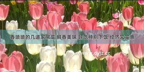 香喷喷的几道家常菜 鲜香美味 好吃特别下饭 经济又实惠