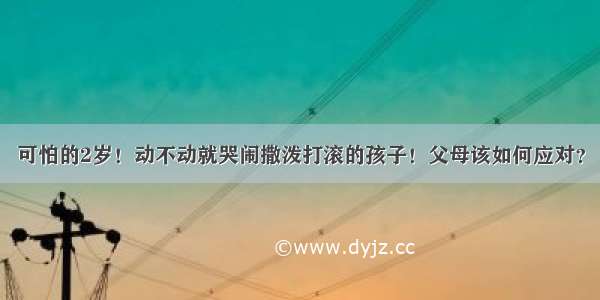 可怕的2岁！动不动就哭闹撒泼打滚的孩子！父母该如何应对？