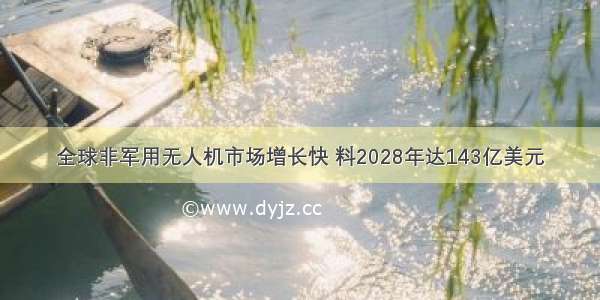 全球非军用无人机市场增长快 料2028年达143亿美元