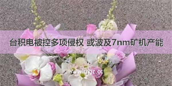 台积电被控多项侵权 或波及7nm矿机产能