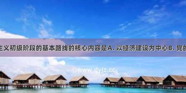 党在社会主义初级阶段的基本路线的核心内容是A. 以经济建设为中心B. 党的领导C. 一