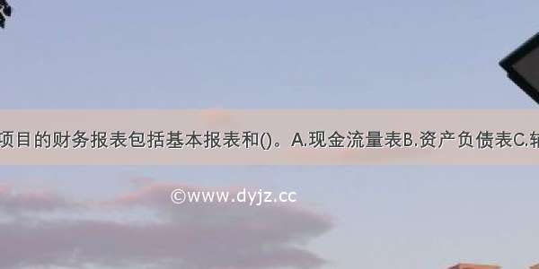 房地产投资项目的财务报表包括基本报表和()。A.现金流量表B.资产负债表C.辅助报表D.利