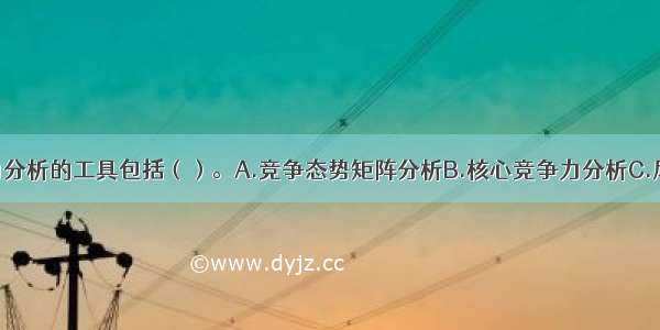 企业竞争能力分析的工具包括（）。A.竞争态势矩阵分析B.核心竞争力分析C.风险分析D.资