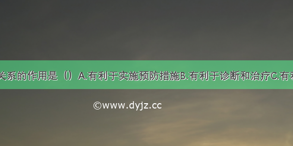 良好的医患关系的作用是（）A.有利于实施预防措施B.有利于诊断和治疗C.有利于患者的情