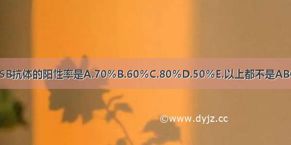 抗SSB抗体的阳性率是A.70％B.60％C.80％D.50％E.以上都不是ABCDE