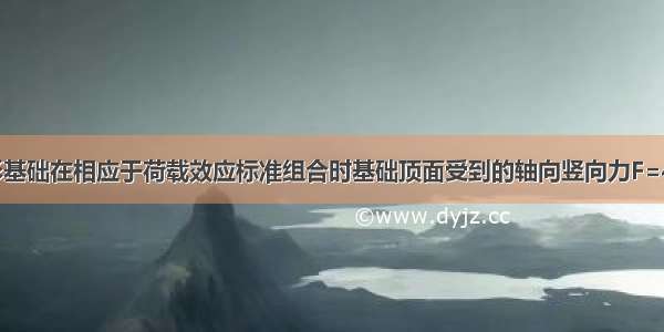 已知墙下条形基础在相应于荷载效应标准组合时基础顶面受到的轴向竖向力F=400kN/m 基