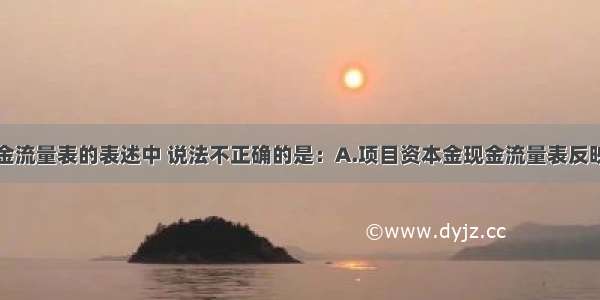 下列关于现金流量表的表述中 说法不正确的是：A.项目资本金现金流量表反映投资者各方