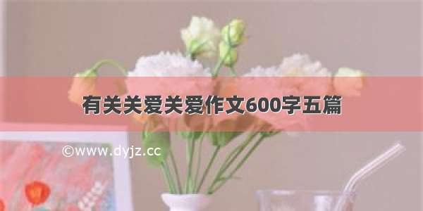 有关关爱关爱作文600字五篇