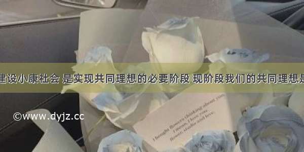 单选题全面建设小康社会 是实现共同理想的必要阶段 现阶段我们的共同理想是A.建设富强